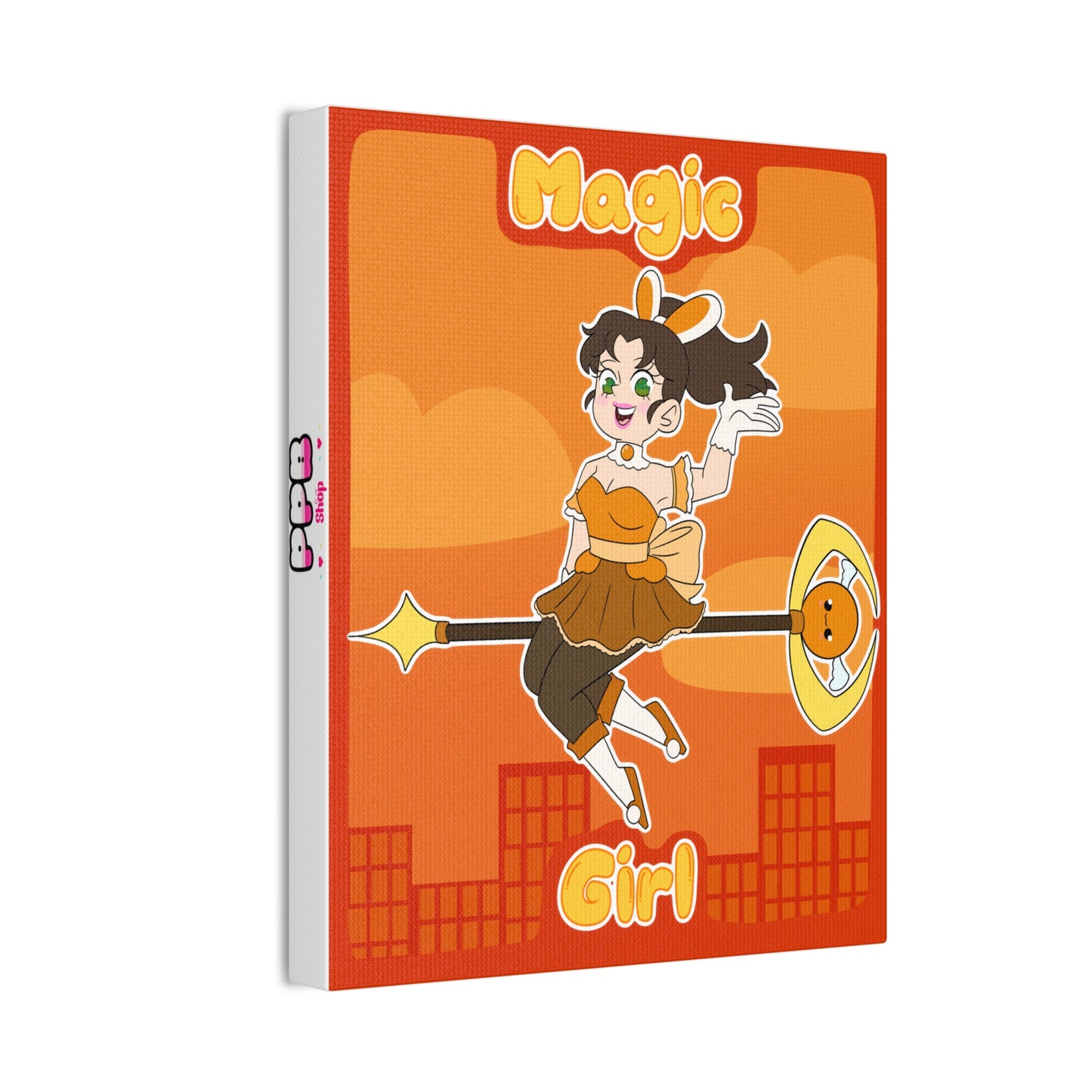 Magic Girl Canvas Art - Orange